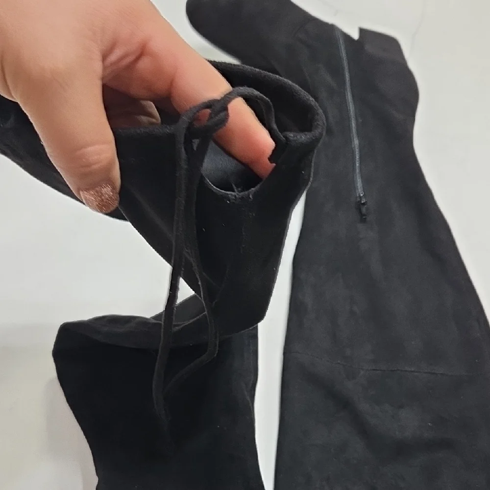 Unisa Black Over-the-Knee Boots Sz10 New Without Tag Or Box